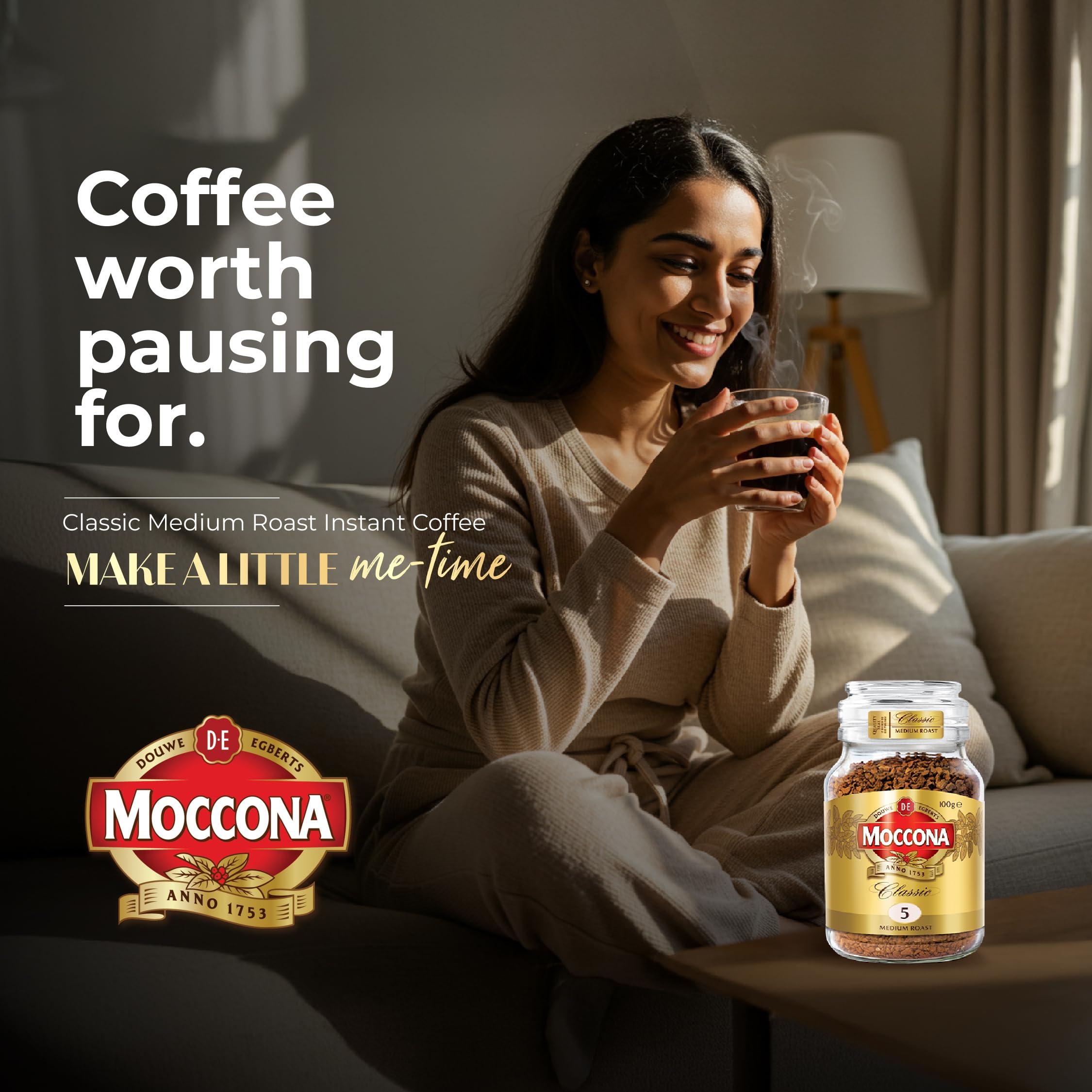 Moccona Moccona | Classic Medium Roast| Classic Decaffinated| Instant Coffee | 200g | Combo of 2