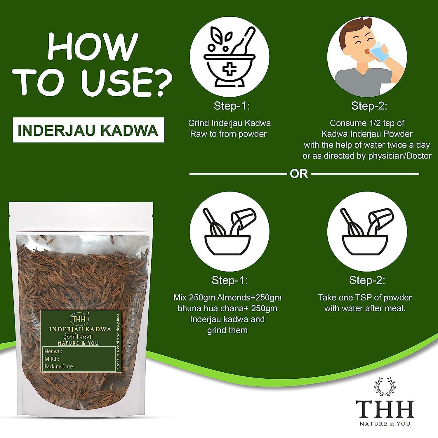 THH THH Kadwa Indrajau (200g) - Indra jau | Natural Indrajav - Holarrhena Pubescens