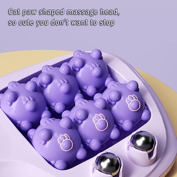 Luteti Luteti Cat's Paw Shaped Foot Roller Massager, Relieves Heel and Arch Pain, Relaxes The Body, Cute and Practical Gift, a Must for Runners, Effective for Plantar Fasciitis