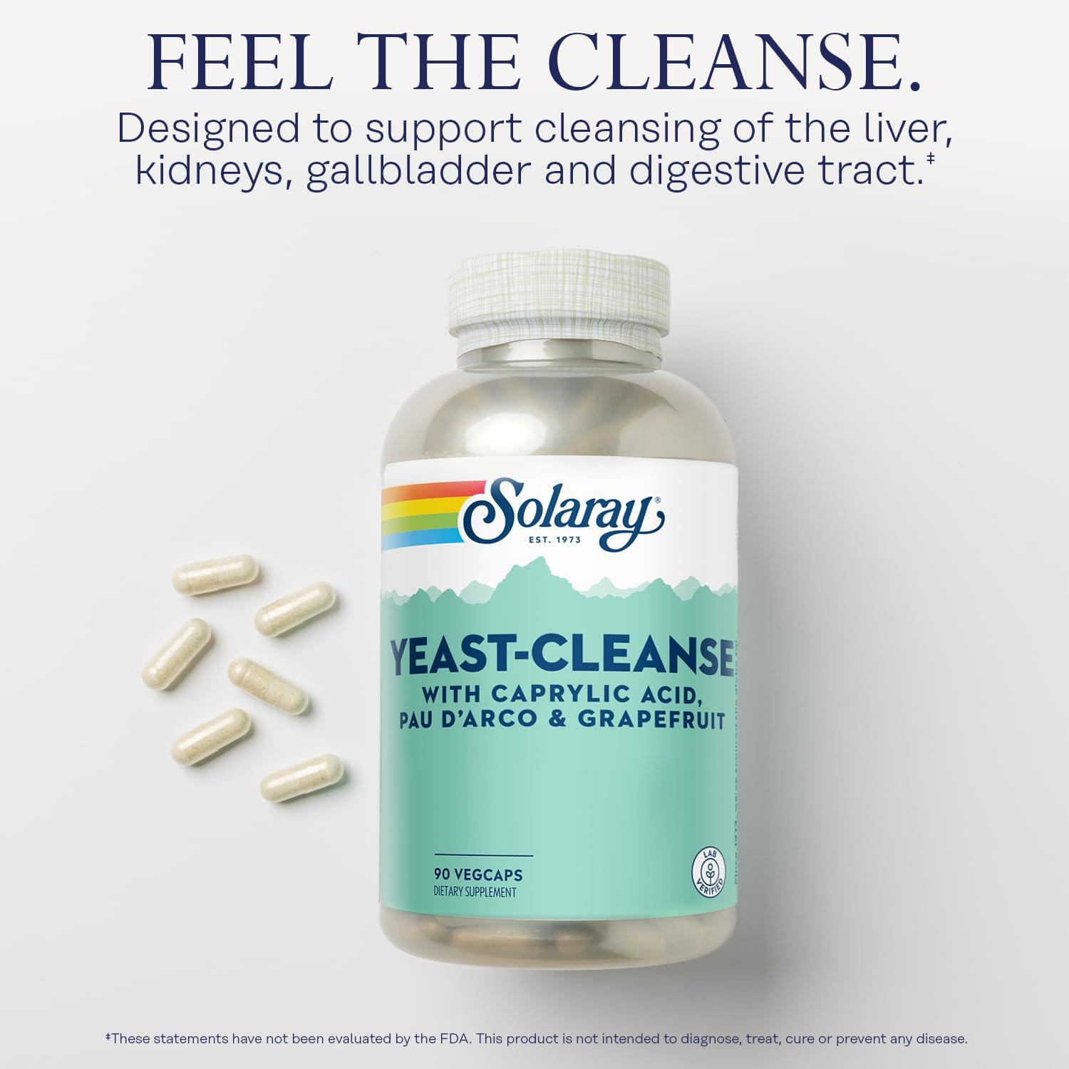 SOLARAY Yeast Cleanse 90 Capsule