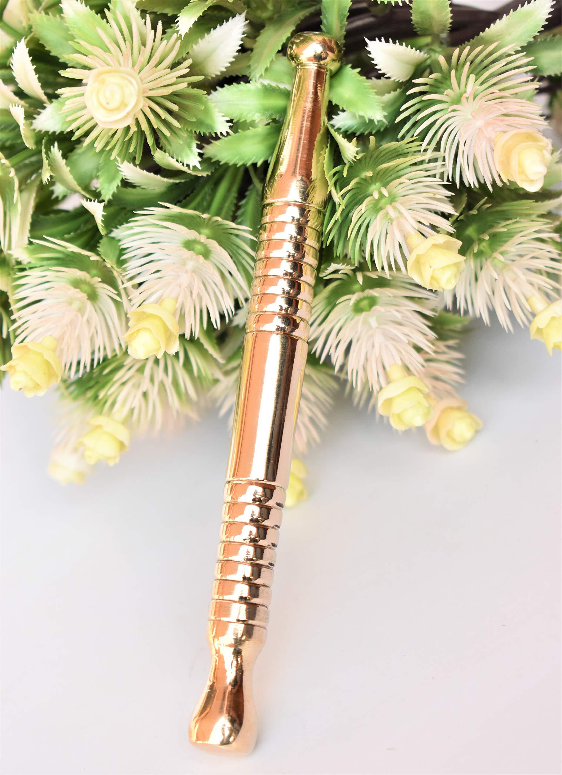 GoodsHealthShop GoodsHealthShop Kansa Manual Acupuncture Pen-Deep Massage Tool- Reflexology Trigger Point Massage Tools for Relief Pain Full Body Relaxing Self-Massage Acupressure Bar (Acupressure Kansa - 2)