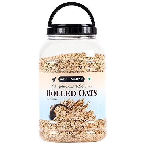 urban platter Urban Platter Rolled Oats, 2Kg (High-Fiber Breakfast Cereal / Use for Baking, Granola and Oatmeals / Rich in Beta Glucans)