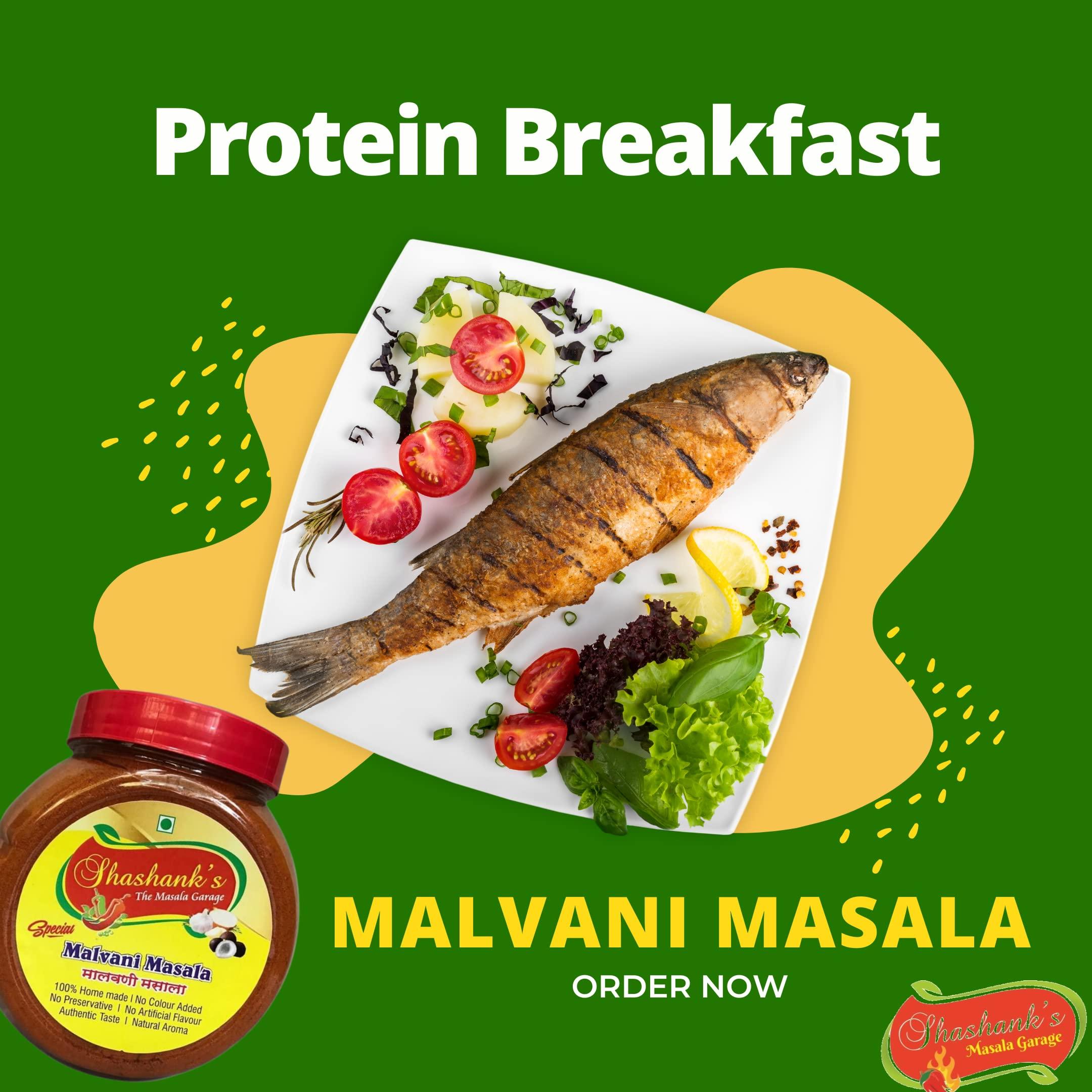 Shashank's Masala Garage Shashank Masala Garage, Special Malvani Masala, Spices, Konkani Coastal Recipe, Tasty Premium Blend of 30 spices from Konkan, 500g, Pack of 1