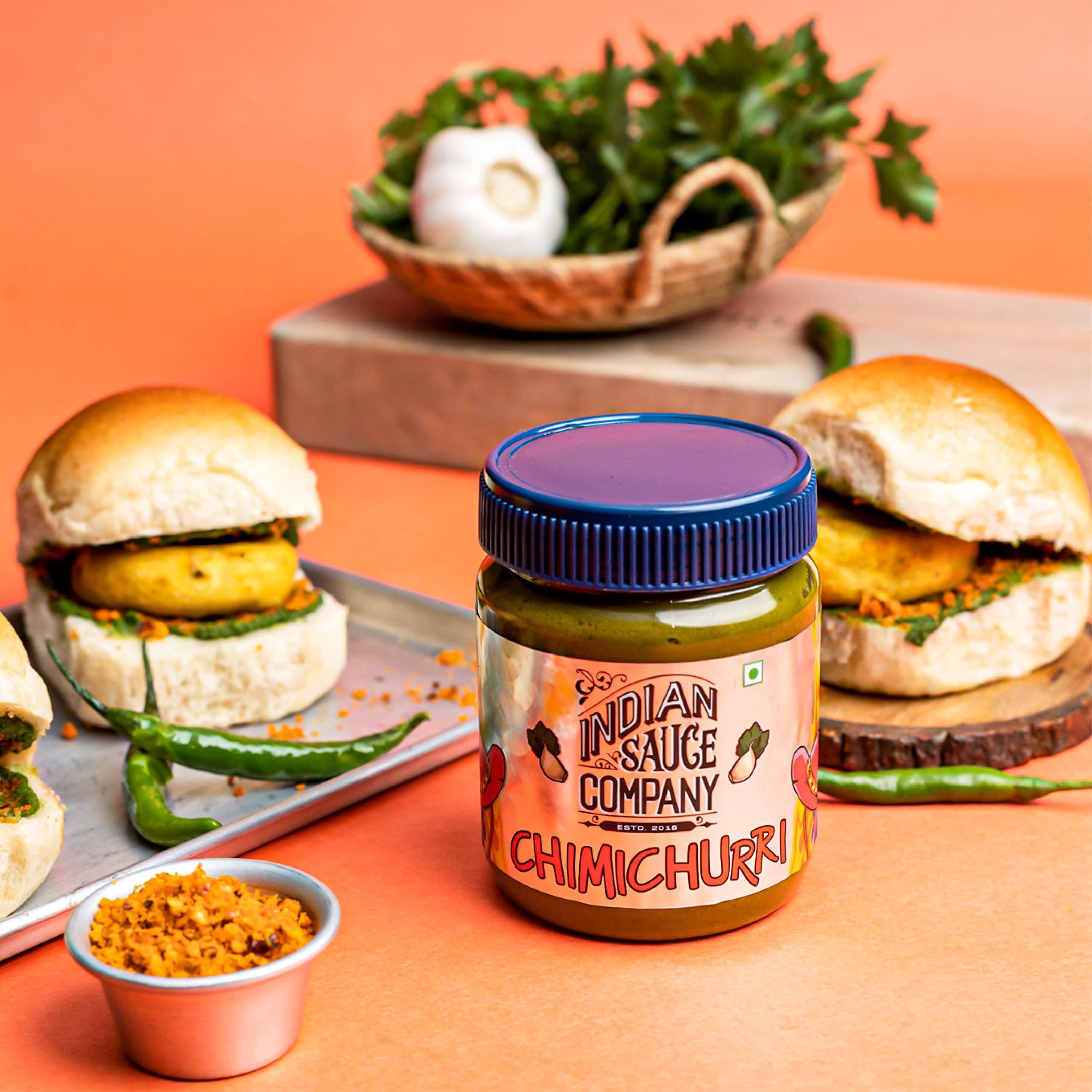 INDIAN SAUCE COMPANY Indian Sauce Company Chimichurri Hot Sauce, 200 ml - Pack Of 2...