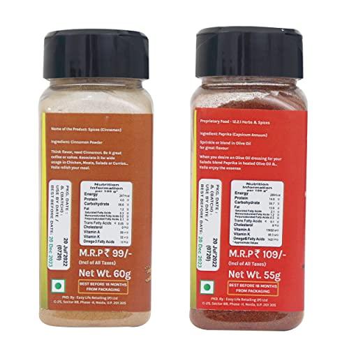 Easy Life Easy Life Cinnamon Powder 60g with Sweet Paprika 55g Combo