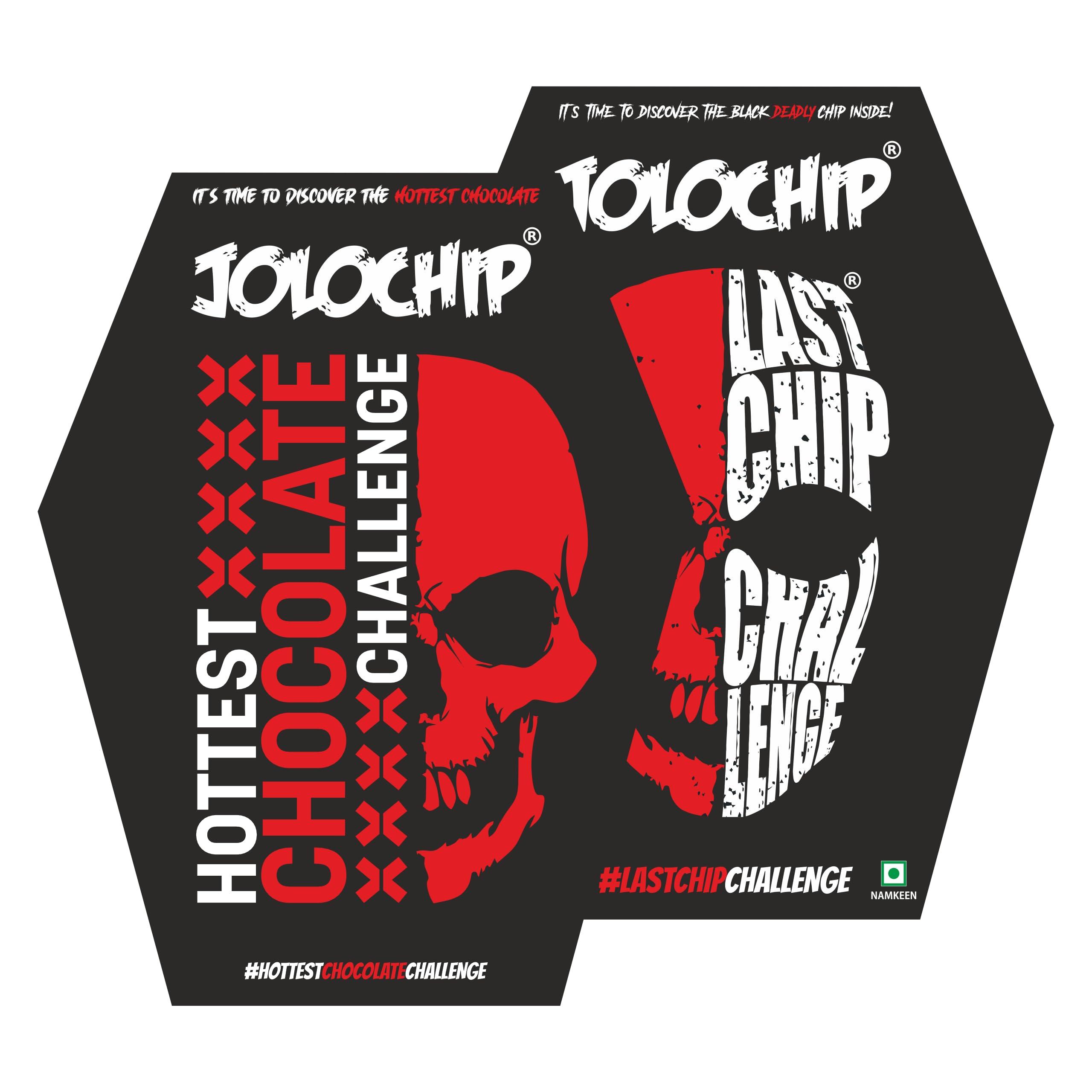 JOLOCHIP JOLOCHIP Deadly Combo  Includes Last Chip Challenge (5g) & Hottest Chocolate Challenge (10g)  Extreme Heat Duo with Carolina Reaper, Scorpion Pepper, and Ghost Pepper