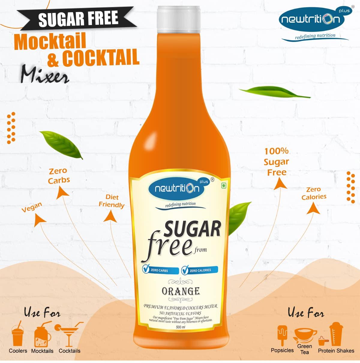 newtrition plus redefining nutrition newtrition plus redefining nutrition Orange - Sugar Free Syrup (Zero Calorie, Keto Friendly) 500 Ml, Liquid