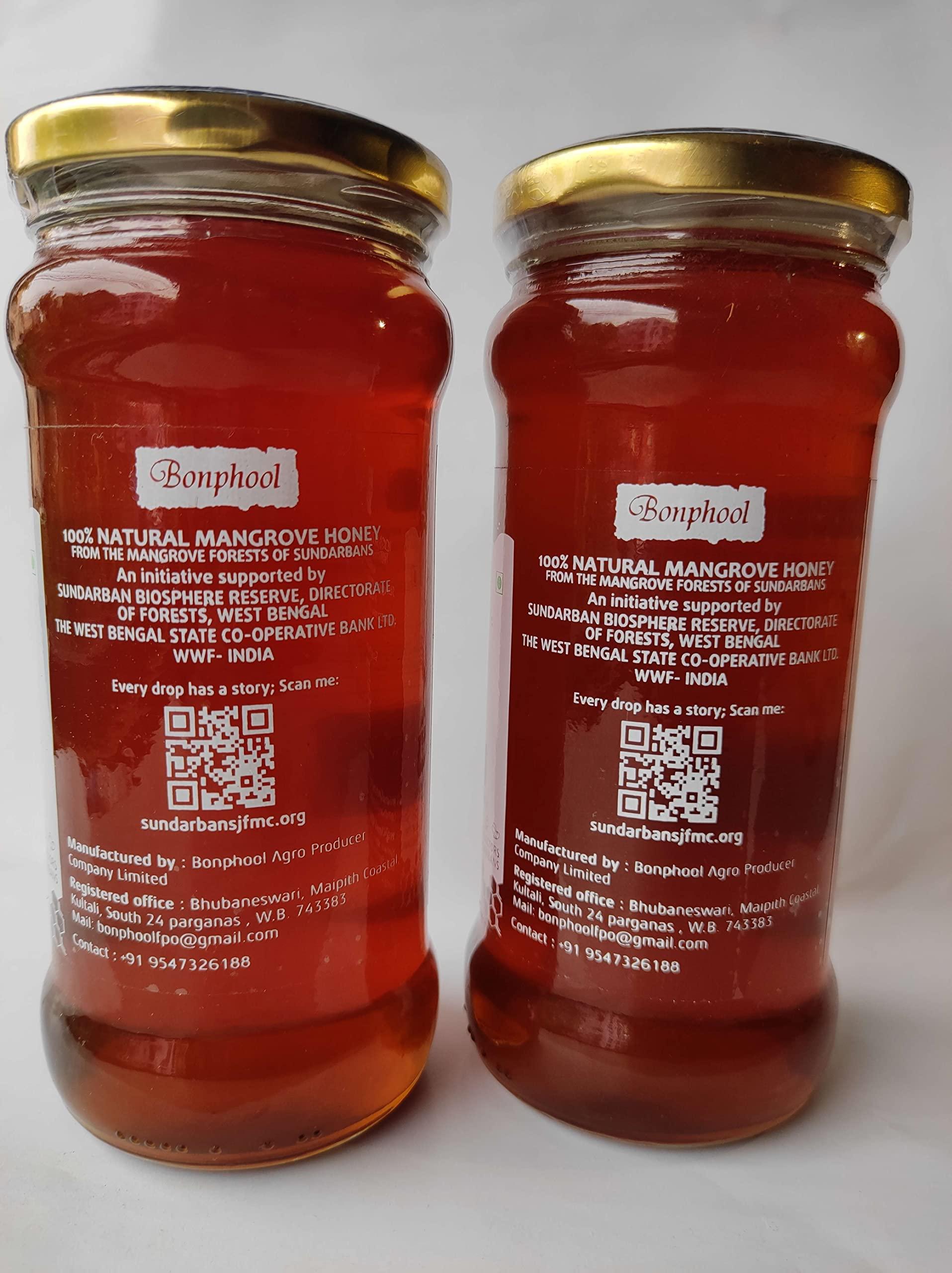 BONPHOOL BONPHOOL Natural Mangrove Honey, 490 Grams x 2 bottles (980 gm)