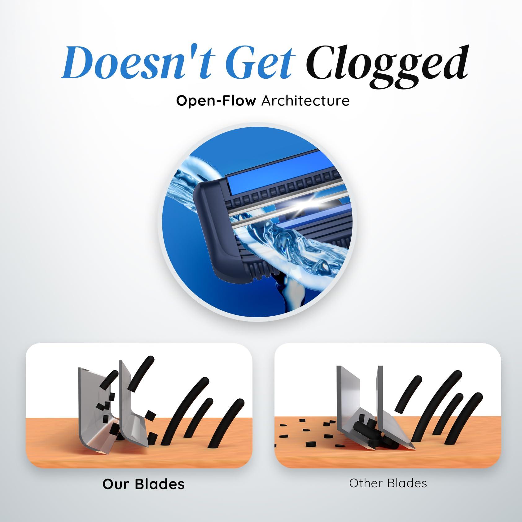 LetsShave LetsShave Pro 2 Disposable Mini Shaving Razor Kit For Men, Pack of 5 Razor + 1 Transparent Shave Gel 30 ml + Travel Pouch | Shave Care, Shaving Kit for Men