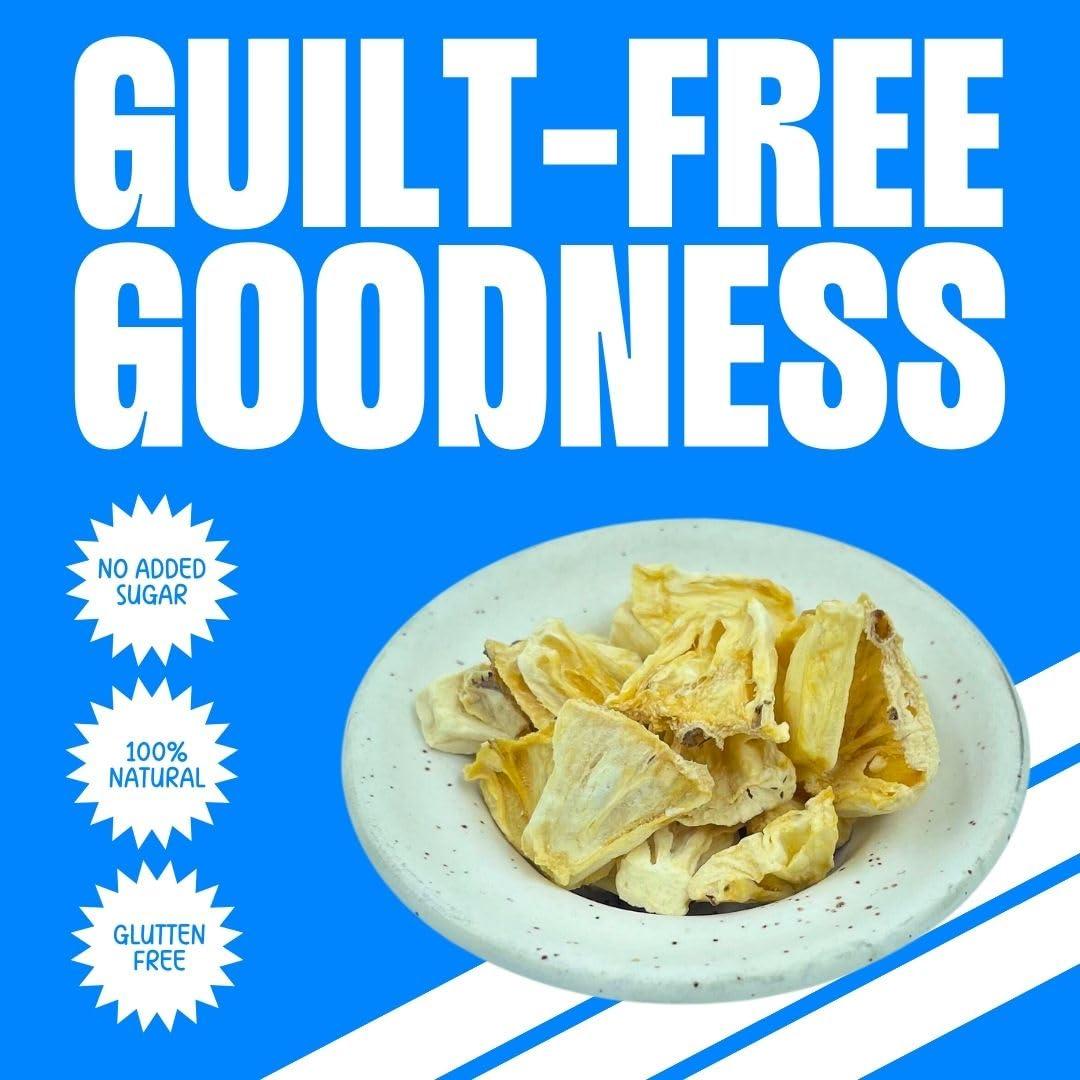 Moon Moon Freeze Dried Pineapple Chips | Healthy Pineapple Snack | 100% Natural, Vegan, No Preservatives, No Added Sugar | 16 Gm | Moon_Pineapple_Chips | (16Gm) Pack of 3