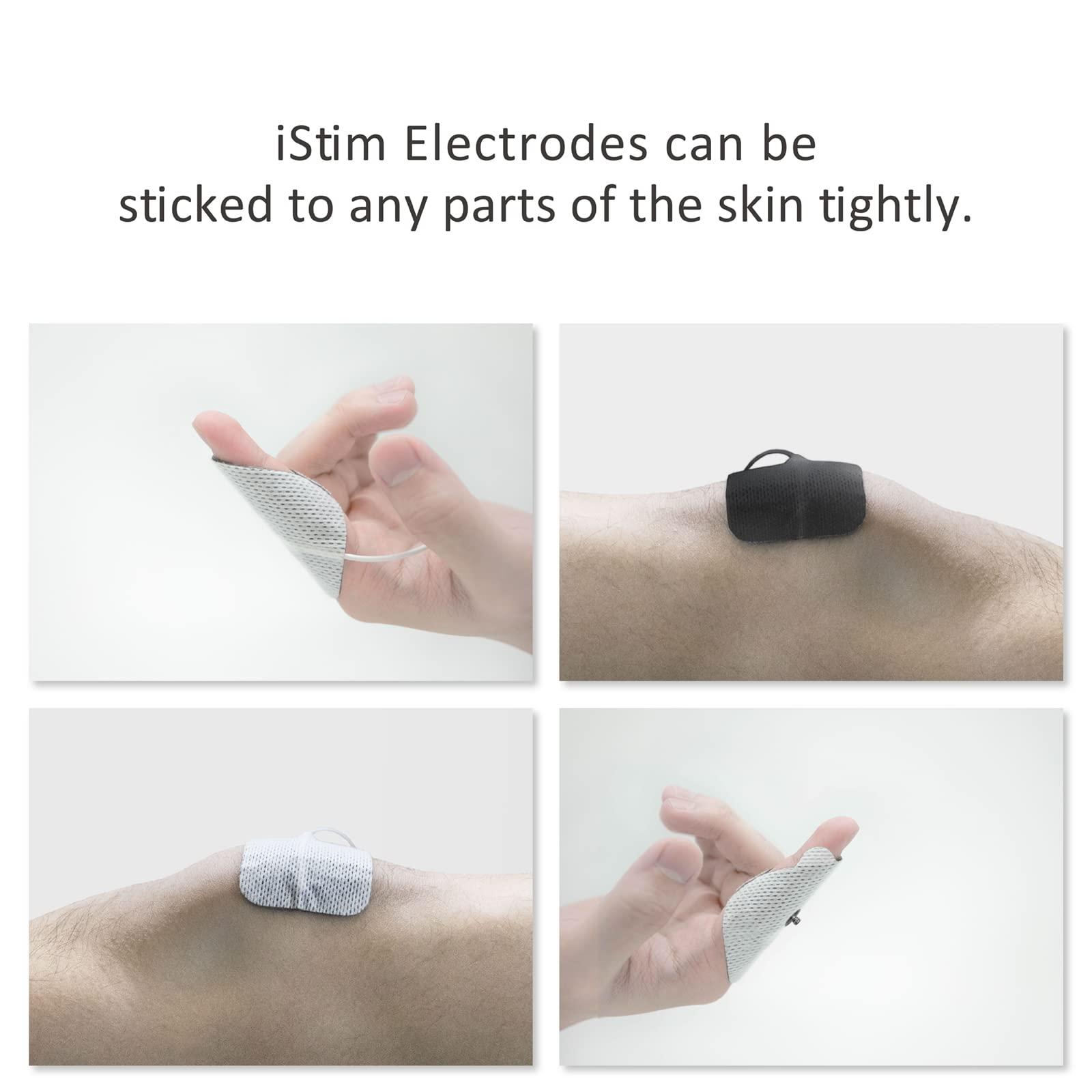 iStim iStim Super Soft 2\"x2\" TENS Unit Electrodes for TENS Massage EMS - 100% JAPANESE GEL (2\"x2\"- 16 pieces)