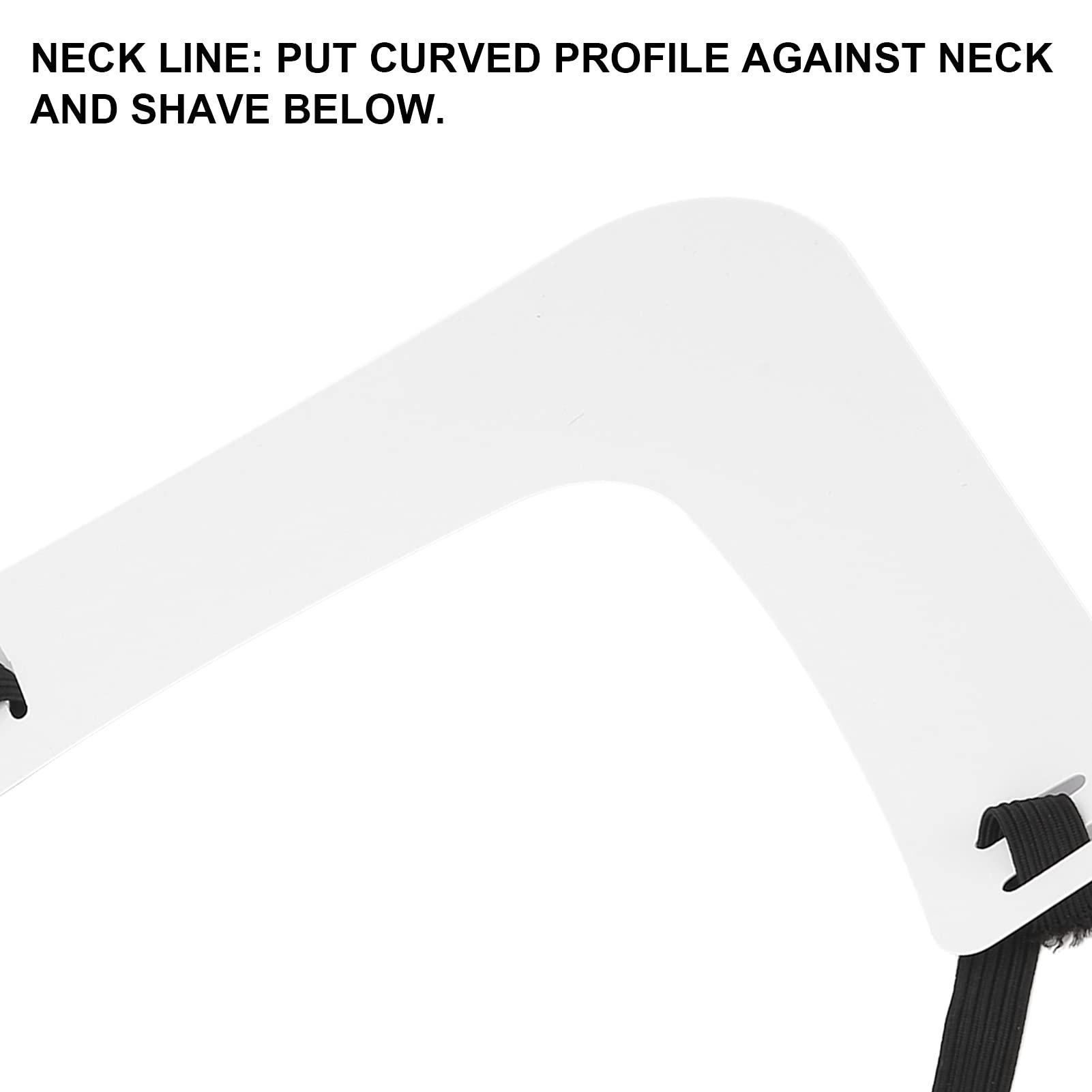 Brrnoo Beard Shaper Neckline Guide, Hands-Free Flexible, The Ultimate Neckline Beard Shaping Template, Beard Trimmer Tool, Lineup Stencil Kit, DIY Cut, Beard Stencil Styling Beard Template