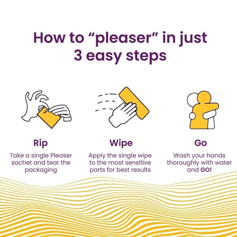 mothersen Kindly Health Pleaser Topical Wipes for Men, 100% Topical, Body Safe, Non-Transferable,Pack of 5