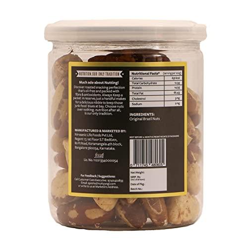 NUTTY YOGI Nutty Yogi Brazil Nuts 200g Pack, Rich in Iron, Calcium zinc and Above All Selenium, Boost Immunity and Feed The Brain | Jumbo Brazil Nuts | Dry Fruits