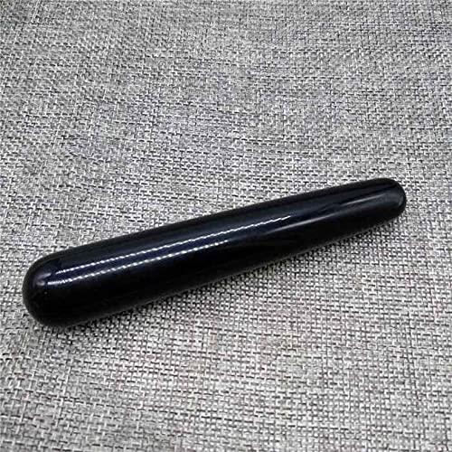 Pinkcity Creation Pinkcity Creation:Handmade Black Obsidion Wand Massager | Massaser for Meditation | Healing Stone | Point Wand | Guasha Stick for SPA Body Eye Neck Back Relax