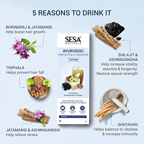sesa Sesa Ayurvedic Juice for Men with Shilajit, Ashwagandha & Triphala - Pack of 2