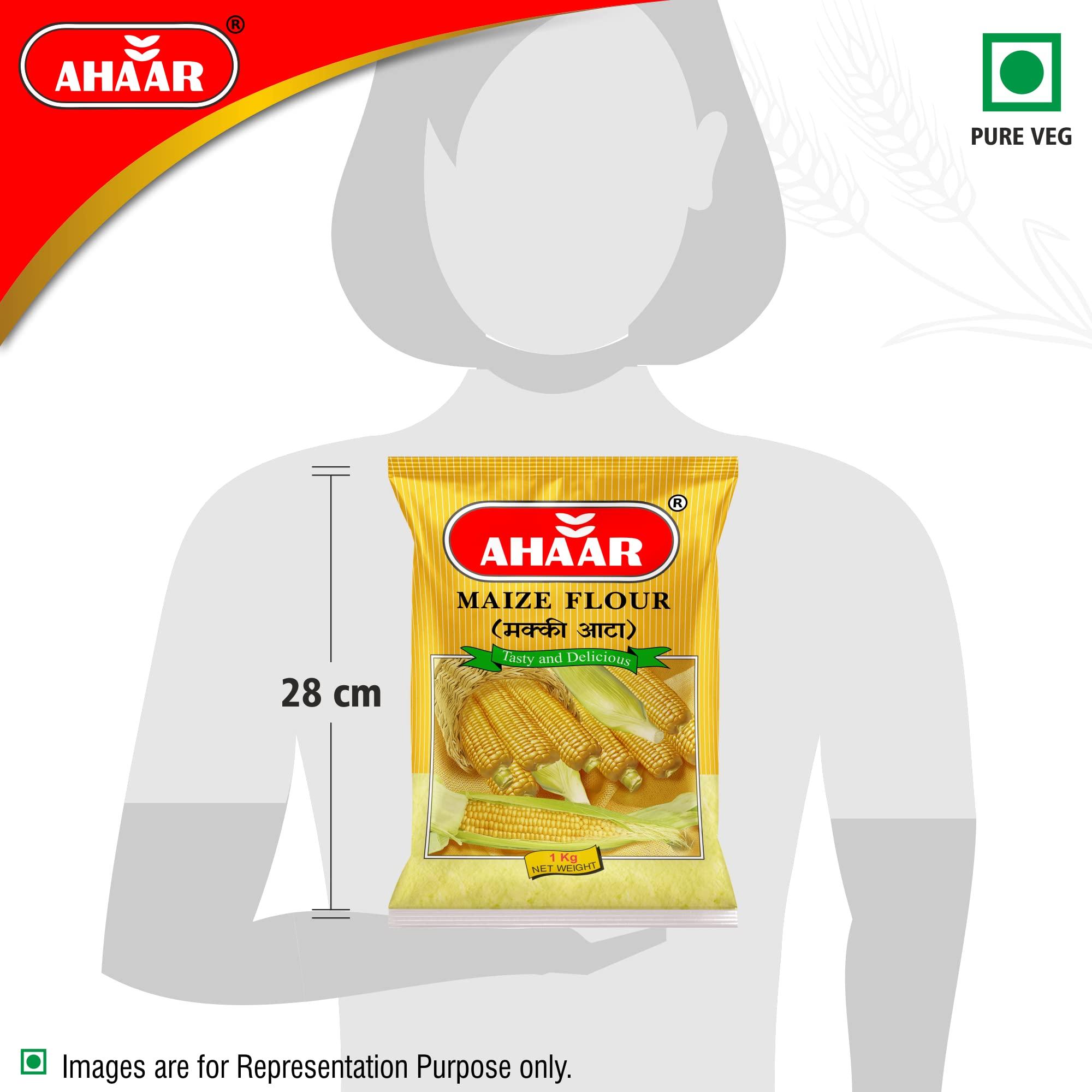 AHAAR Ahaar Makki Atta 1Kg | Corn Flour | Maize Flour