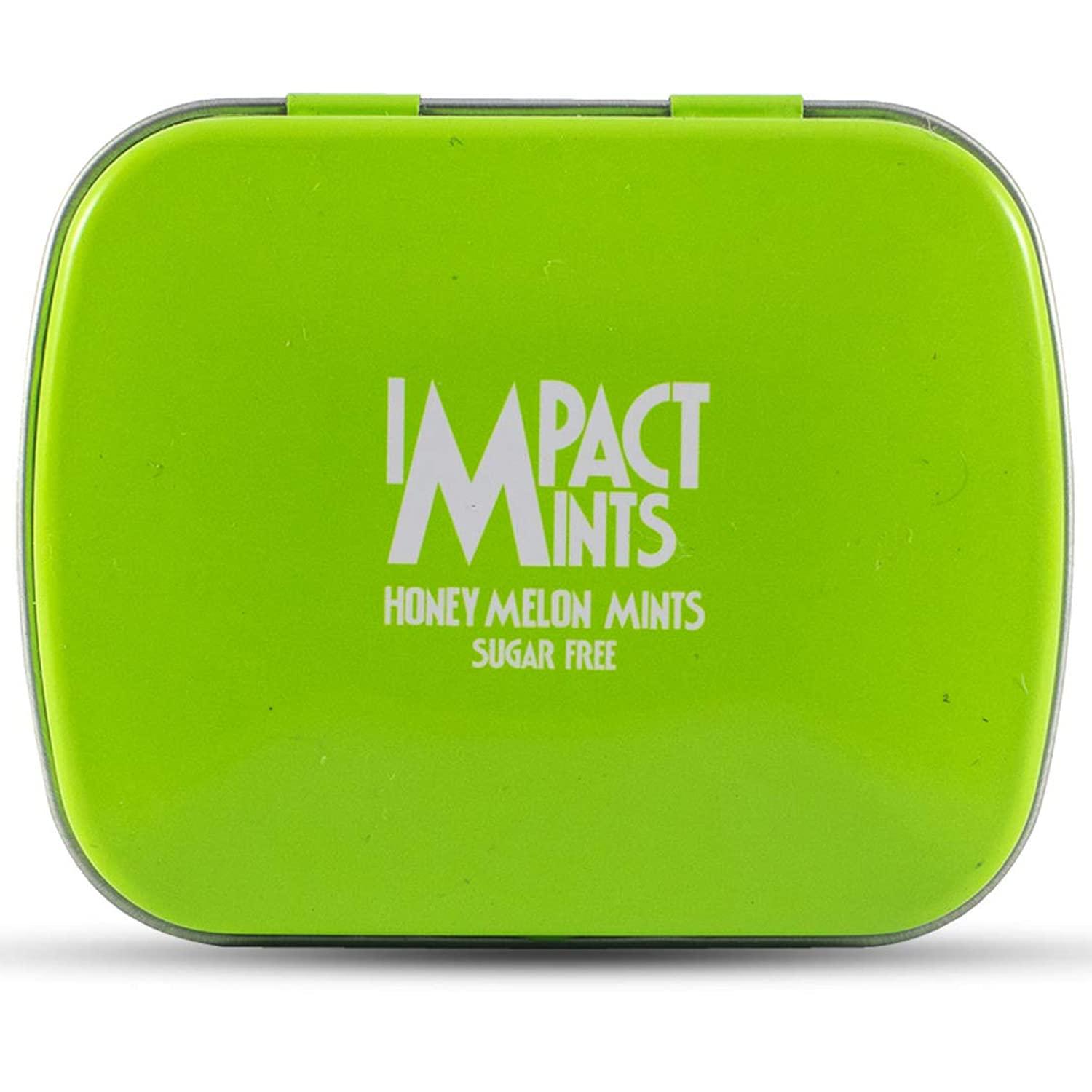 Impact Products Impact Sugar Free Mints- Strong Mint, 14g & Impact Mints Sugar Free Mints Honey Melon 14g, 14 g