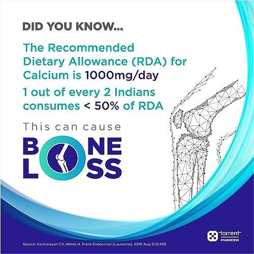 Torrent Torrent Shelcal 500 Calcium Tablets With Vitamin D3 (40 Tablets) | For Healthy And Strong Bone, Joint & Muscles |Calcium Supplement X Pack Of 3