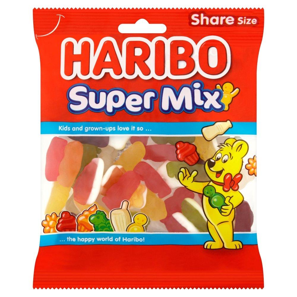 HARIBO Haribo Supermix Fruit and Milk Flavour Gummy Candies, 4.94 oz / 140 g