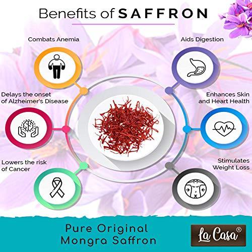 La Casa La Casa Afghani Saffron | Original Kesar | Premium A++ Grade Keshar | Purest Finest Zafran Threads | 1gm |