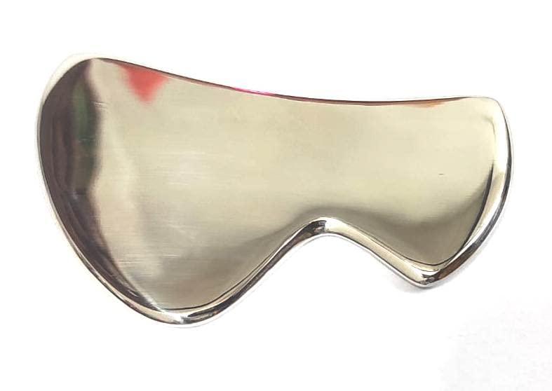 WITSOUL WITSOUL Gua Sha, Gua Sha Facial Tools, Stainless Steel Guasha Tool for Facial and Body SPA Accupressure Treatment Scraping Face Massage Tool (B Shaped Small)