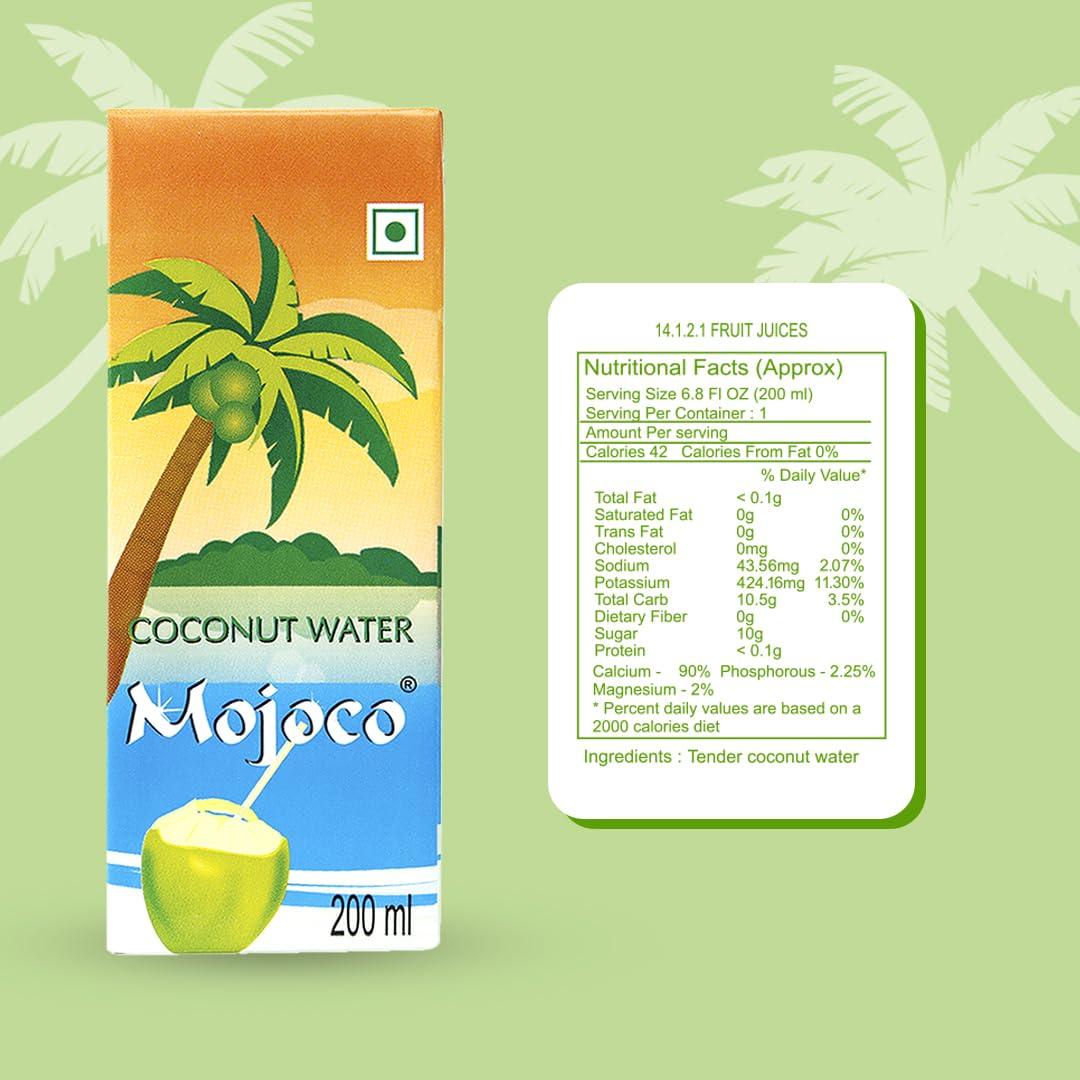 MOJOCO MOJOCO Delicious Natural Tender Coconut Water Energy Drink,200 ml(Pack of 6)