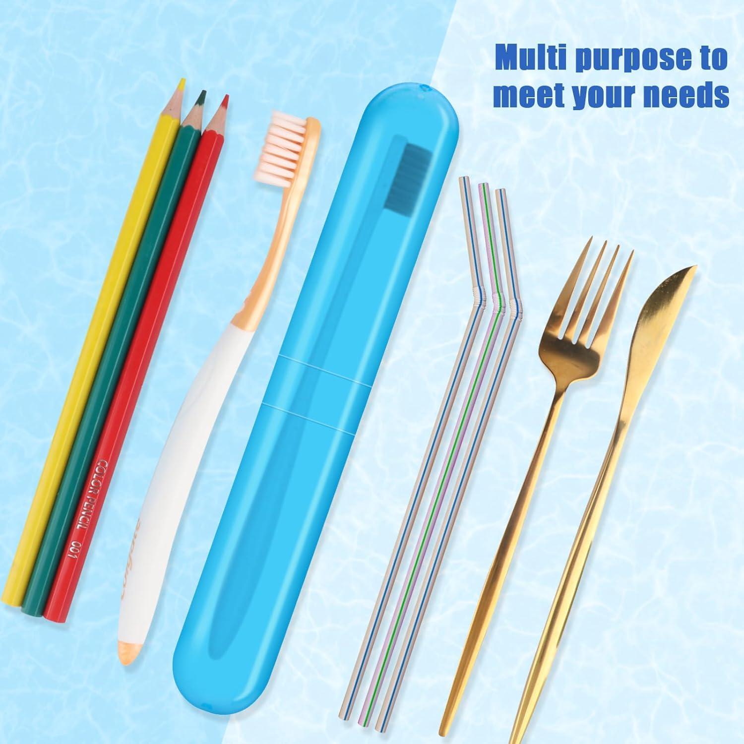 SPELLWISH SPELLWISH Plastic Travel Toothbrush Case Holder, Breathable Portable Toothbrush Container, Clear Toothbrush Holder For Traveling Case For Kids And Adult Toothbrush Covers(4Pcs), Multicolor