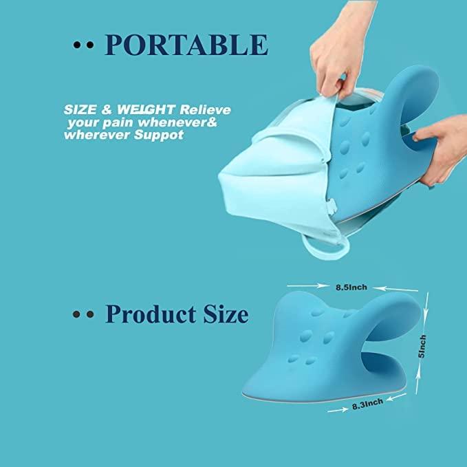 Divine power DP Neck Stretcher Cloud Support Brace Pain Relief Neck Cervical Traction Device Hump Corrector Posture Tmj Back and Shoulder Relaxer Relief Spine Massager