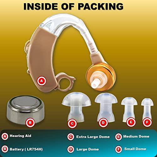 Enlinea Enlinea ENL-19 Behind-The-Ear (Bte) Hearing Aid Machine For Ear Old Age | Suitable For Mild To Moderate Hearing Loss (Pack of 2)