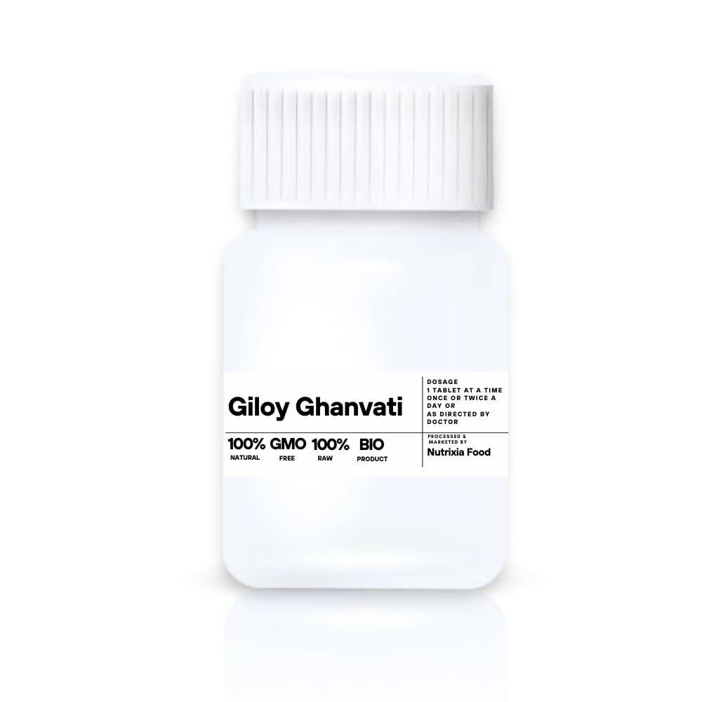 Nutrixia Food Giloy Ghanvati-Ghan Vati-Galo Ghanvati-Jiloy Vati Giloy Vati (100 Gms-330 Tablets)