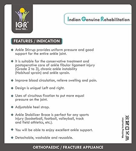 IGR IGR ANKLE STIRRUP SPLINT | Weak Ankle Joint | Ankle Sprain | Post Ankle Fracture | For Men & Women | UNIVERSAL