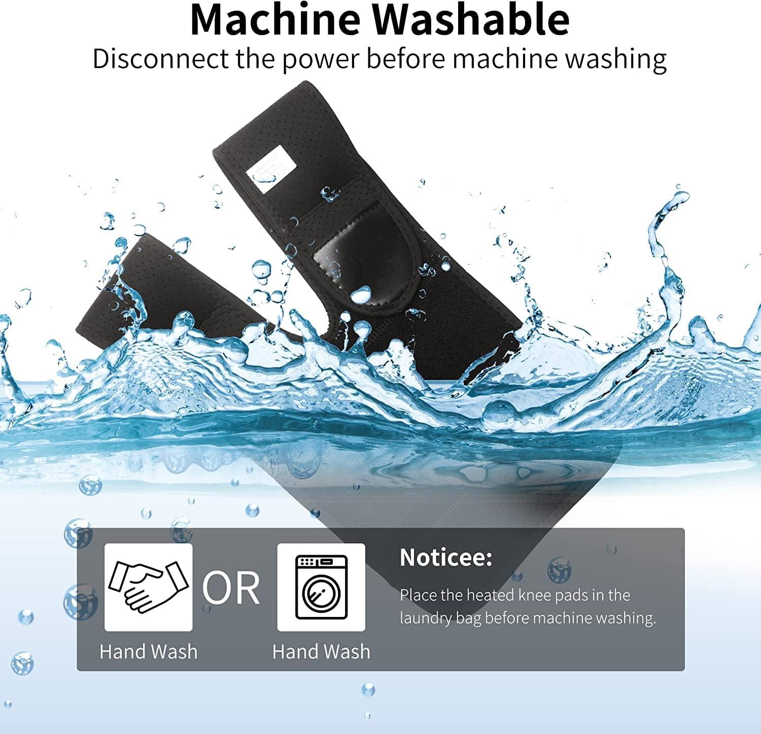 V R ENTERPRISE Heated Knee Brace Wrap, Knee Heating Pad for Arthritis Pain Relief, Electric Heat Knee Support with 3 Temperature Control Thermal Therapy for Joint Soreness, Swelling,