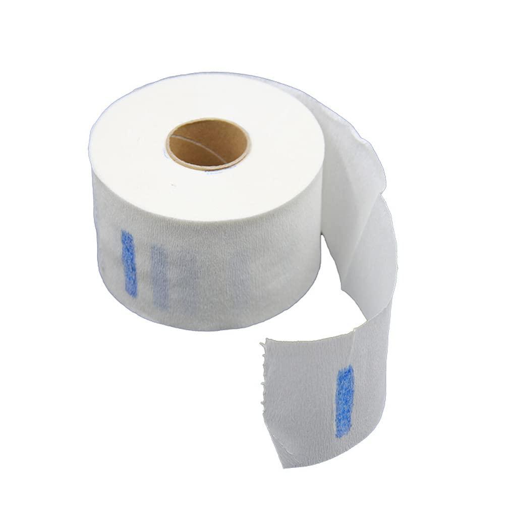 QUUPY QUUPY 2 Rolls Disposable Hairdressing Paper Collars Hairdressing Collar Stretchy Neck Covering Paper Towel for Hairdressers and Barbers or Household