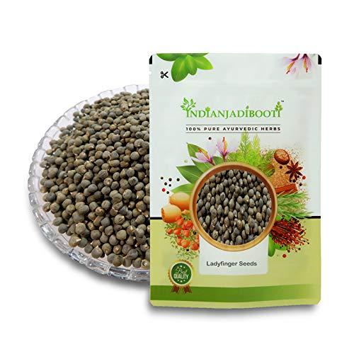IndianJadiBooti IndianJadiBooti Bhindi Okra Lady finger Seeds, 250 Grams Pack