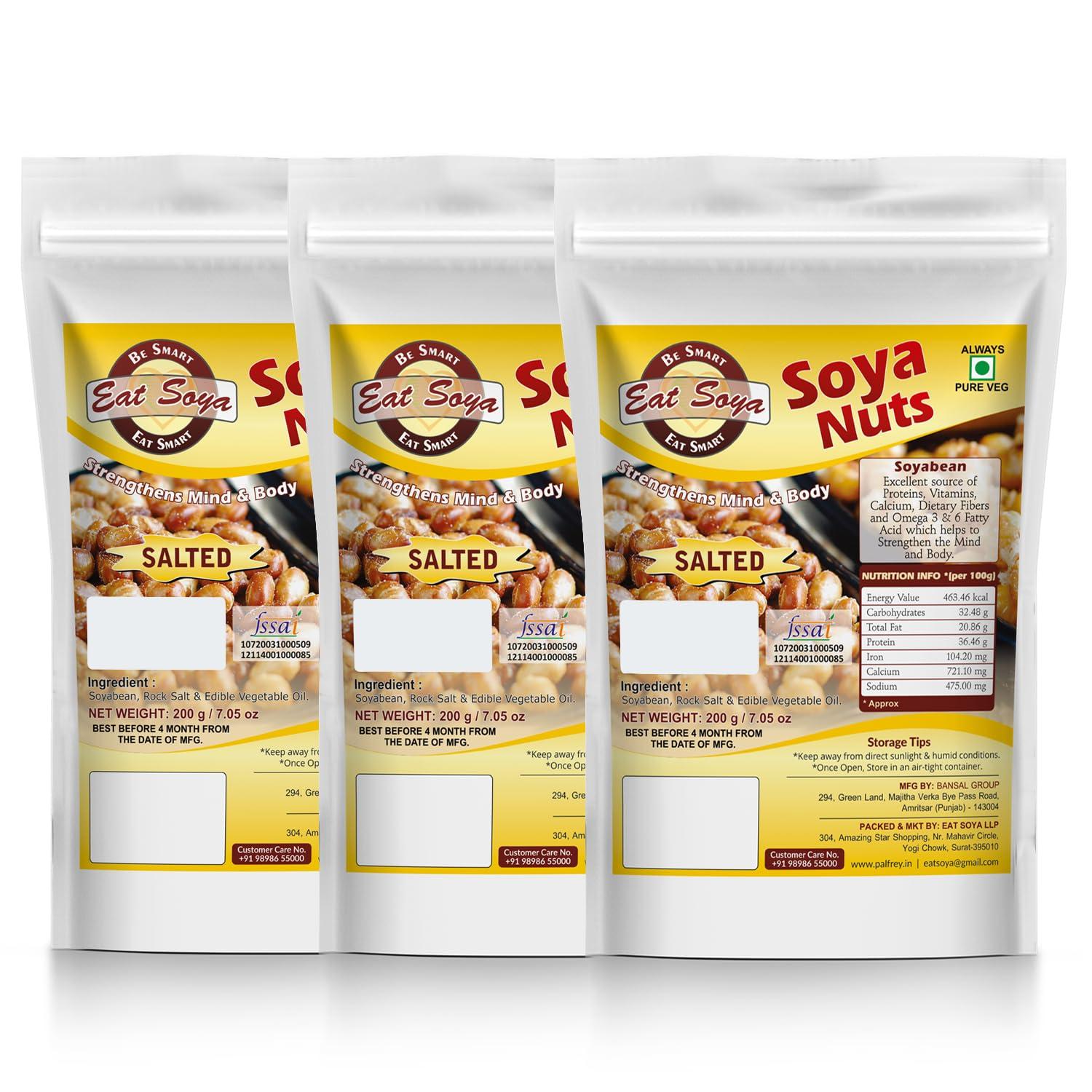 Eat Soya...BE SMART EAT SMART EAT SOYA Roasted Soy Nuts (Simple Salted)