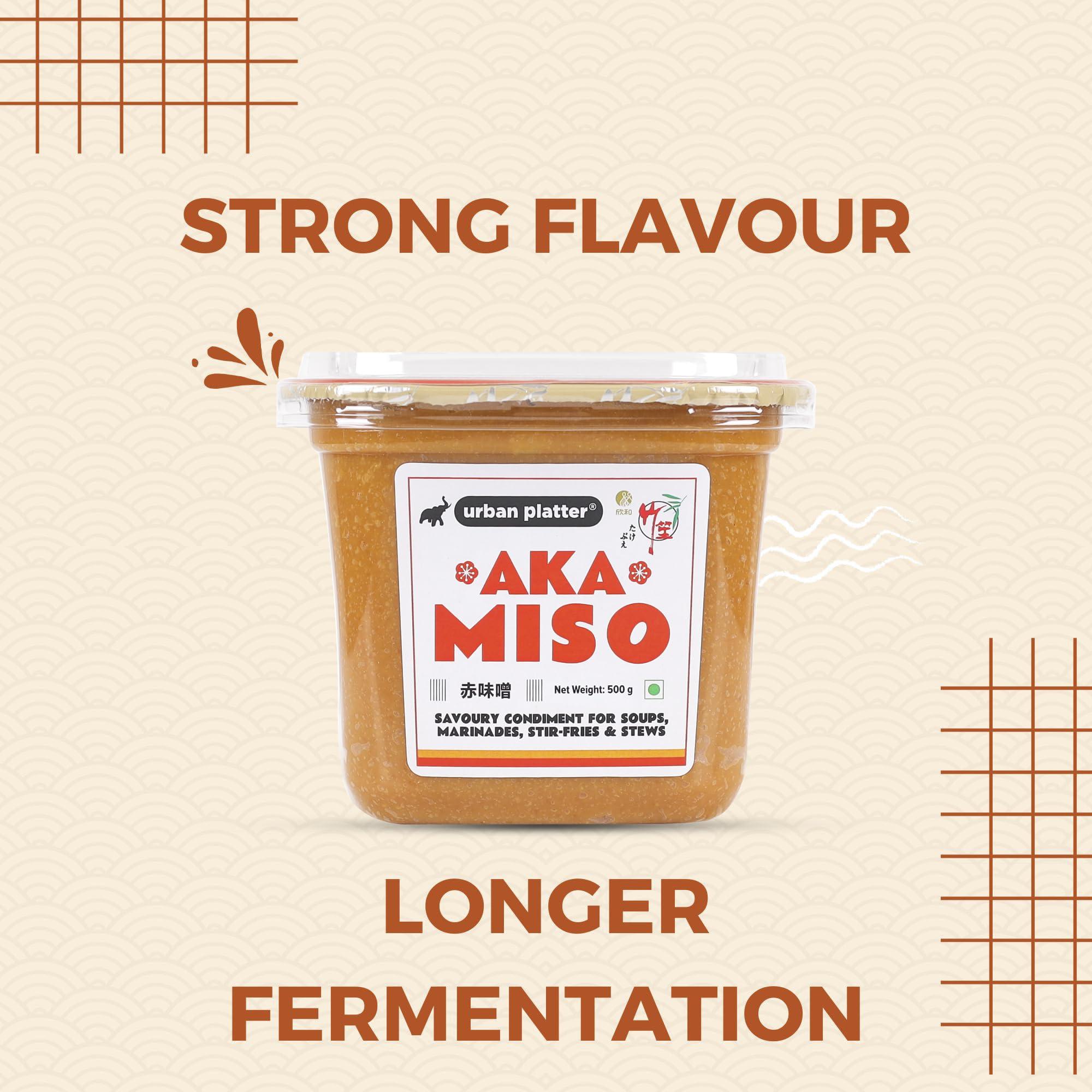 urban platter Urban Platter Aka Miso, 500g (Dark Miso | Strong Flavours | Soy Based | Japanese Staple)