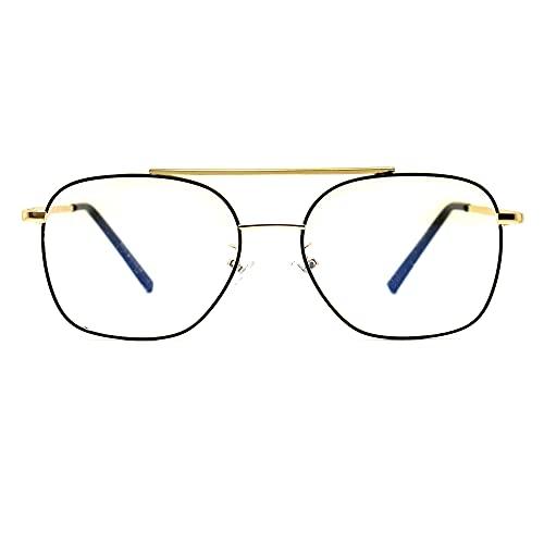 Peter Jones Peter Jones Square Medium Computer Glasses for Men Women with Zero Power Blue Light Blocking Lenses (SIZE MEDIUM) AG236