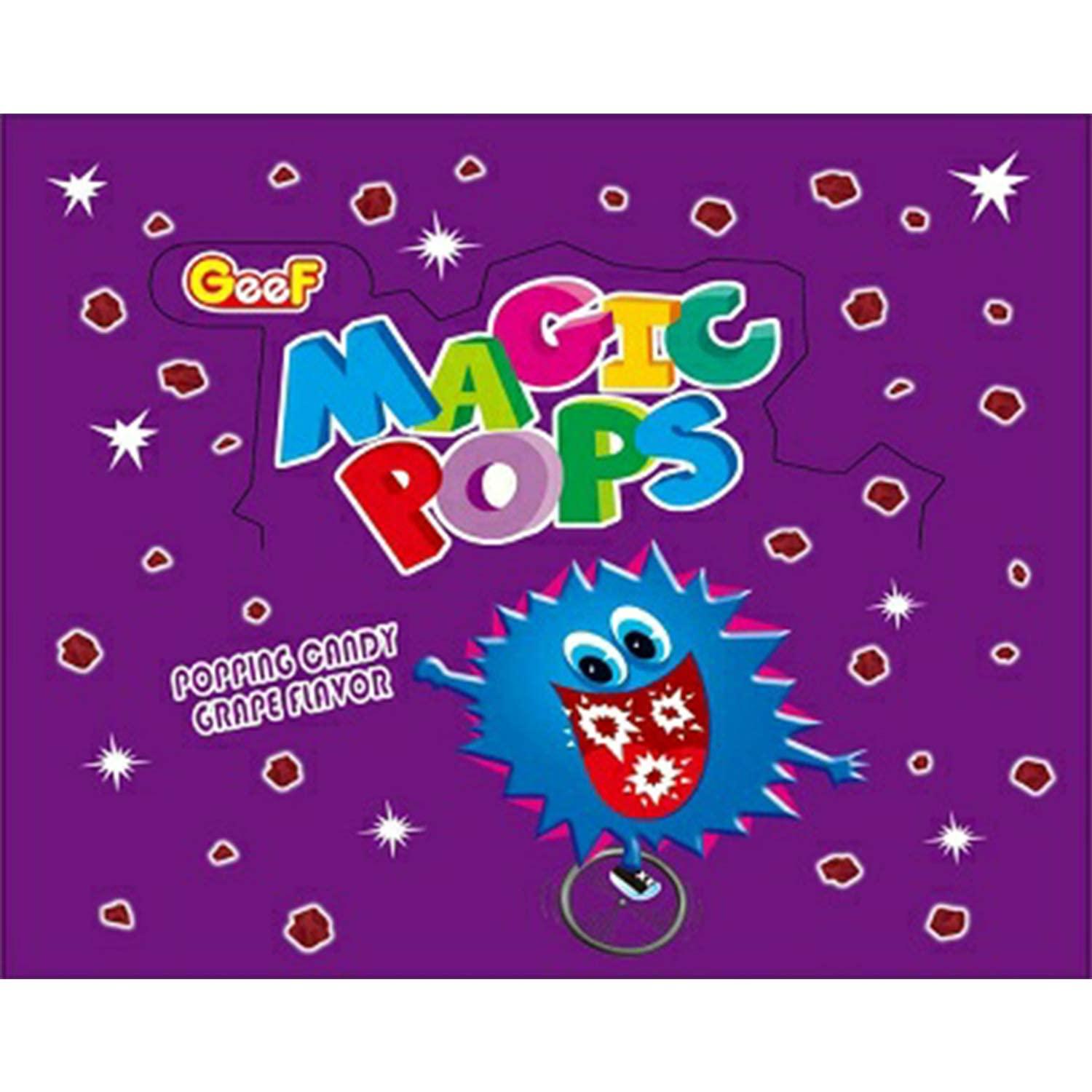Generic Magic Pops Popping Unique Candy Box 200gm (Grape Flavor)