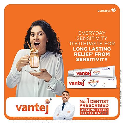 Vantej Vantej Toothpaste for Sensitive Teeth, Dentist recommended, sensitivity toothpaste for everyday use - 100g, white x Pack of 2