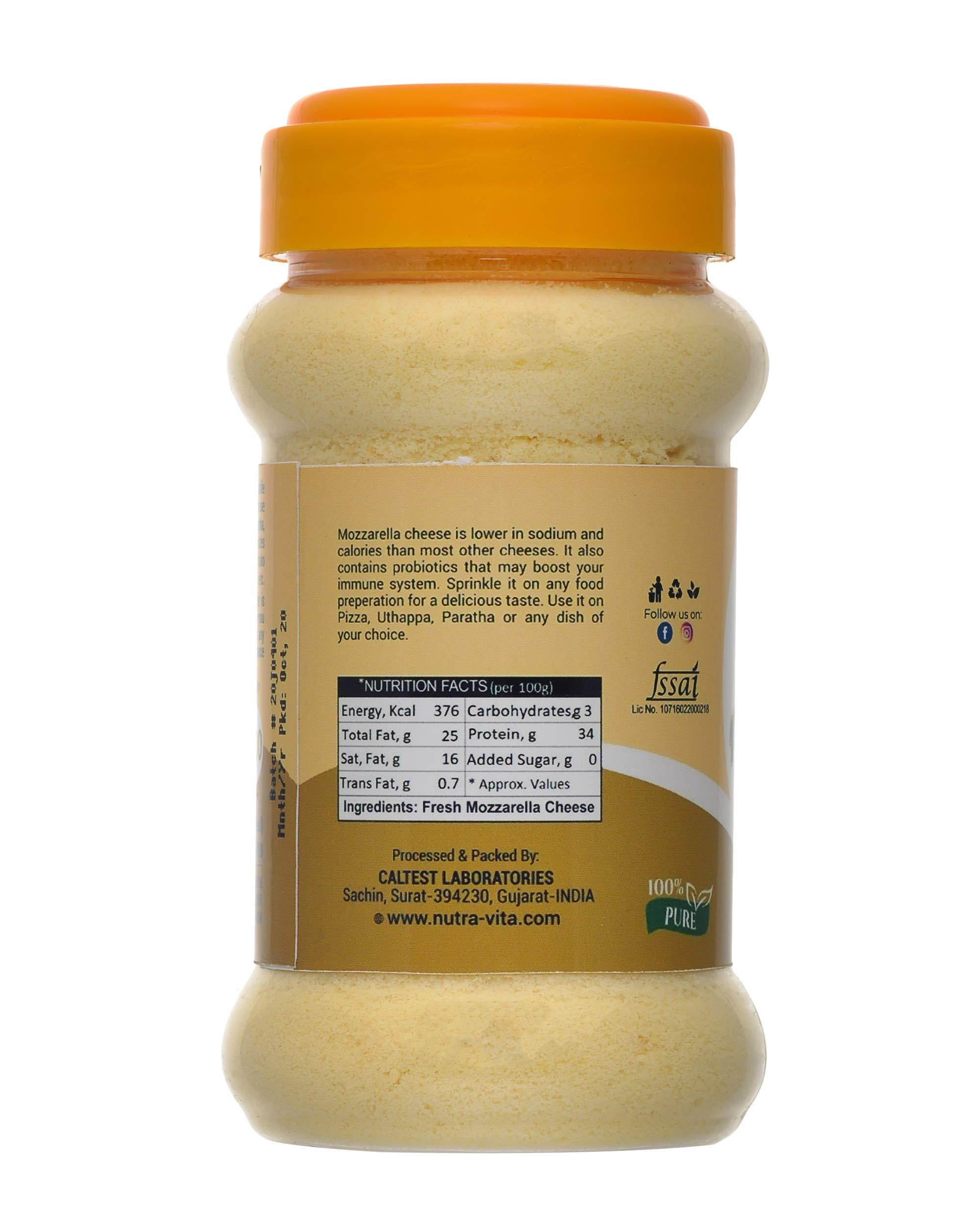 Nutra Vita Nutra Vita Freeze Dried Mozzarella Cheese Powder 100 Grams