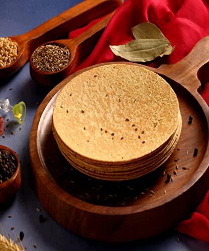 SHRIMAD SHRIMAD Punjabi Khakhra Crispy Roasted Diet-Friendly Ready to Eat Gujarati Snack Round Whole Wheat made with 100% Natural Ingredients