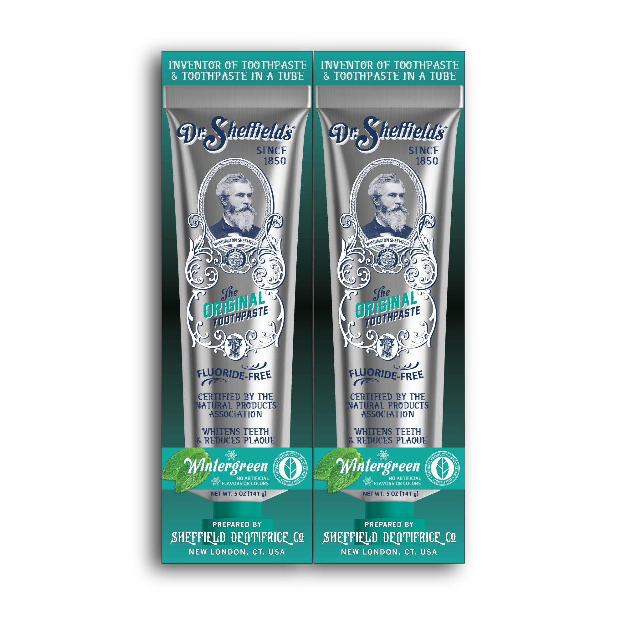Dr. Sheffield\'s Dr. Sheffields Certified Natural Toothpaste - WINTERGREEN - 5 OZ (2 PACK)