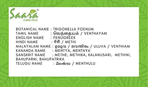 SAARA SAARA Fenugreek Methi Seeds Powder for Hair Growth - 50 Grams, Eating, Diabetes (Methi Dana Powder, Menthi, Fenu Fiber, Menthulu Mathi Vendayam Maithi Powder Pack of 1 X 50g)