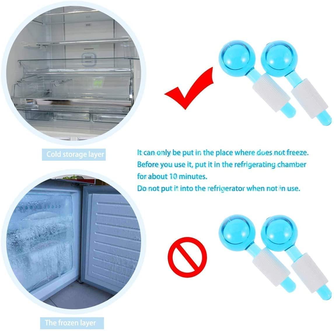 VIKIZAN VIKIZAN ice ball for face massager ice globe ice roller for freezer ice cooling facial globes massager beauty globes for face cooling eye roller ball || 2 Pcs