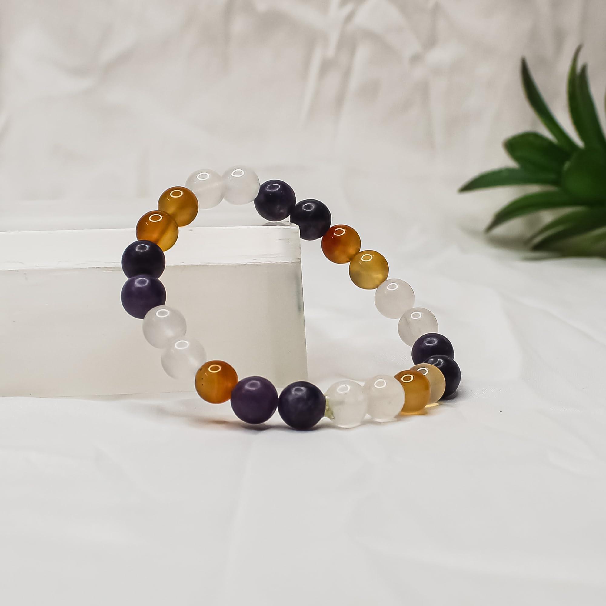 Arka Surya Crystals Arka Surya Crystals Natural Polycystic Ovary Syndrome Therapy Healing Bracelet Holistic Support for PCOS Balance and Well-being
