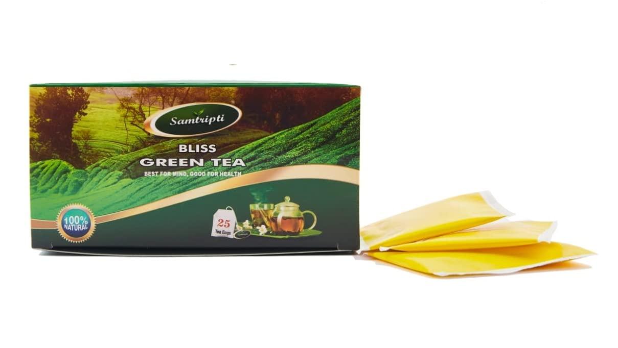 SAMTRIPTI SAMTRIPTI Bliss Green Tea (25 Dip Tea Bags In A Box) - Pack Of (03)