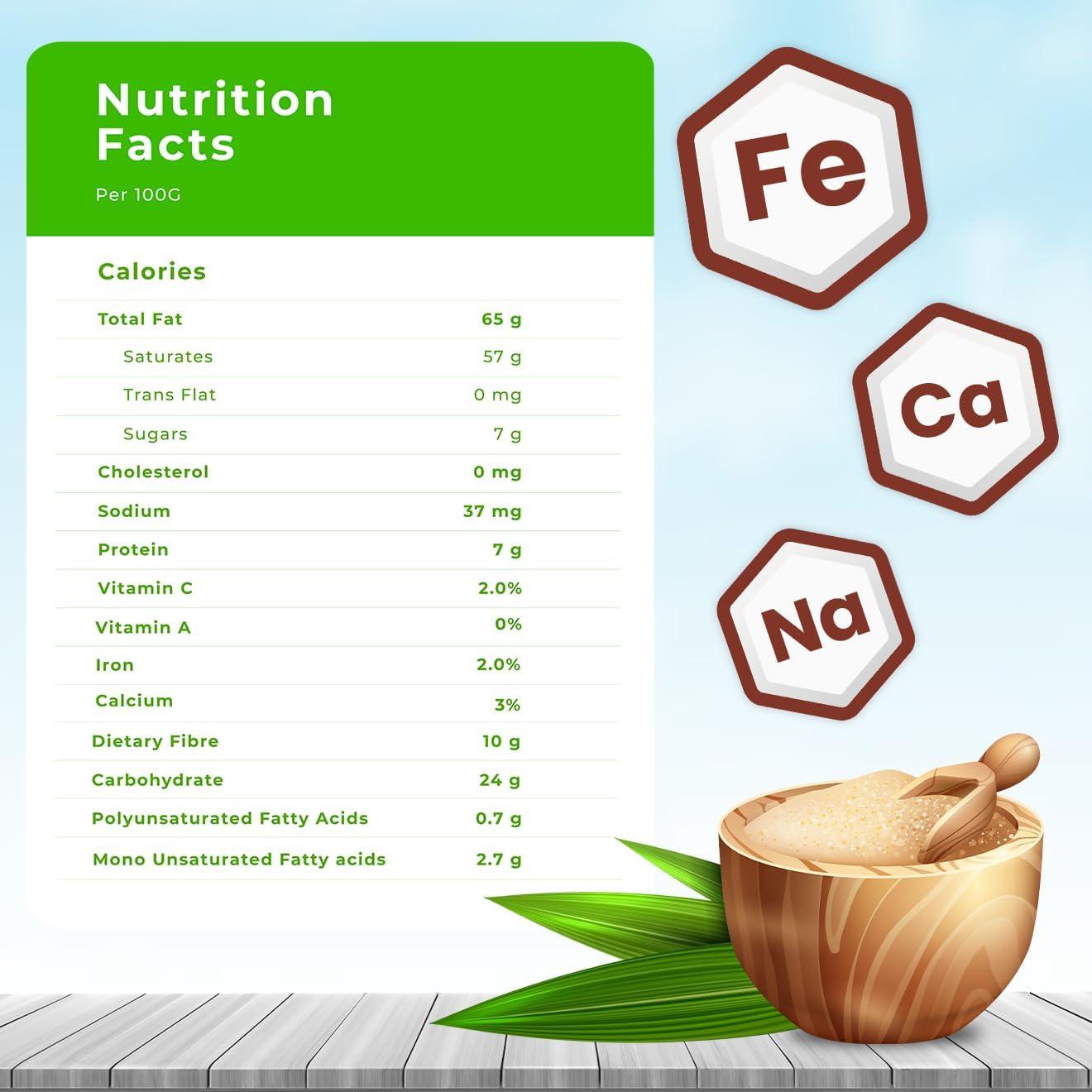 IMAGE OF COCOLEAF Coconut Palm Sugar | Coconut Jaggery Sugar Powder |Coconut Shakkar Sugar Alternative Coconut Sugar, Natural Sweetener Palm Sugar for Baking, Desserts & Coffee(Pack of 2, 400gms Each)