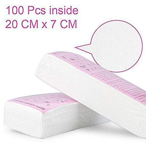 Tvoip Tvoip 100 Sheet/Pack Disposable Professional Hair Removal Tool Depilatory Paper Nonwoven Epilator Women Wax Strip Paper Shaving Roll Waxing Smooth Legs
