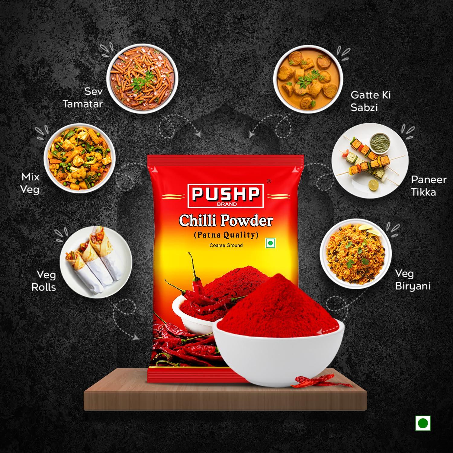 Pushp Brand Pushp Brand Patna Paprika Red Chili Powder (500 Gm (Pack Of 1)